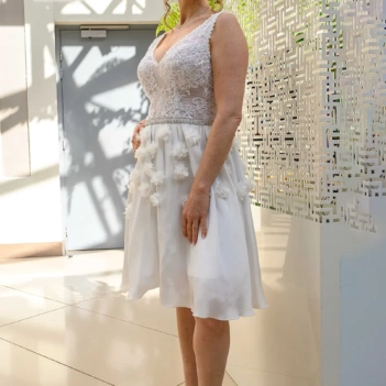 Robe de mariée courte Hortensia