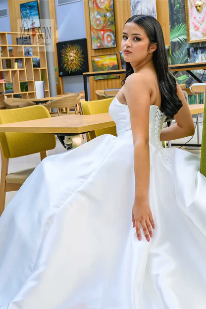 Robe de mariée longue Lolita – Image 15