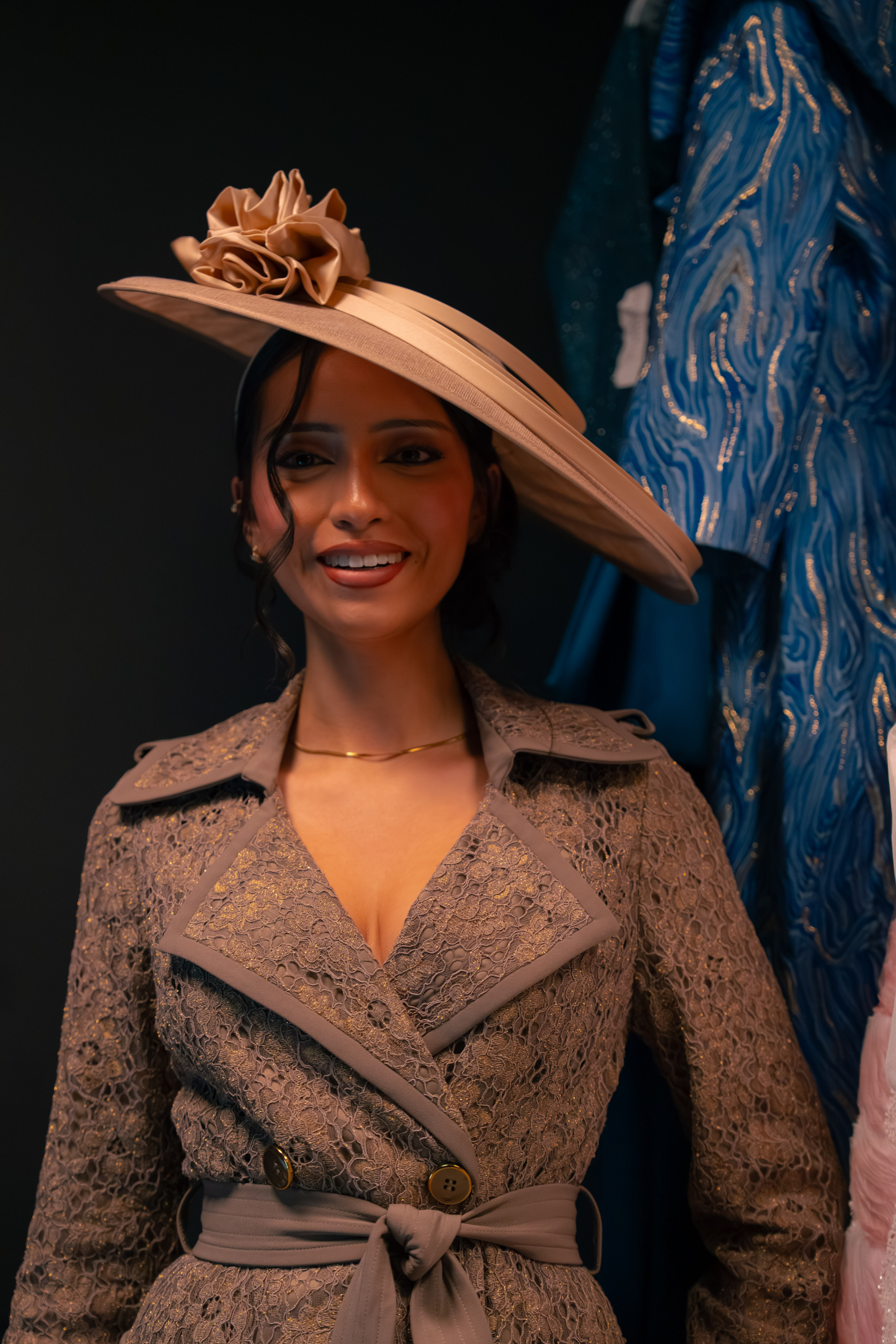 Détail d'une robe personnalisée