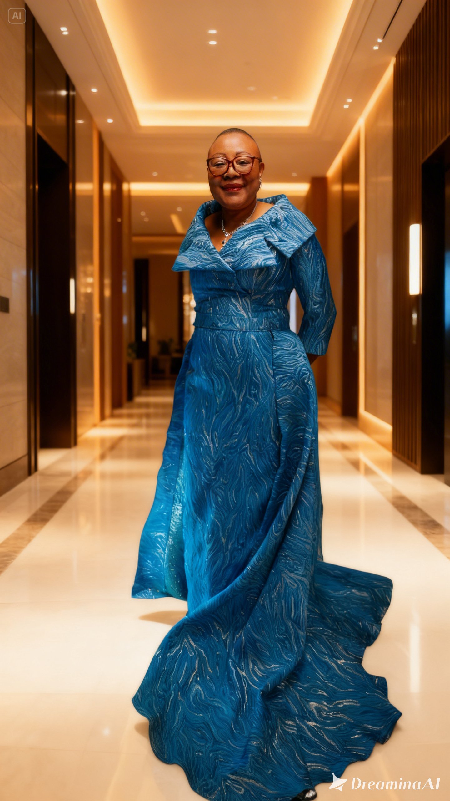 Albertine dans son atelier de couture à Toulouse