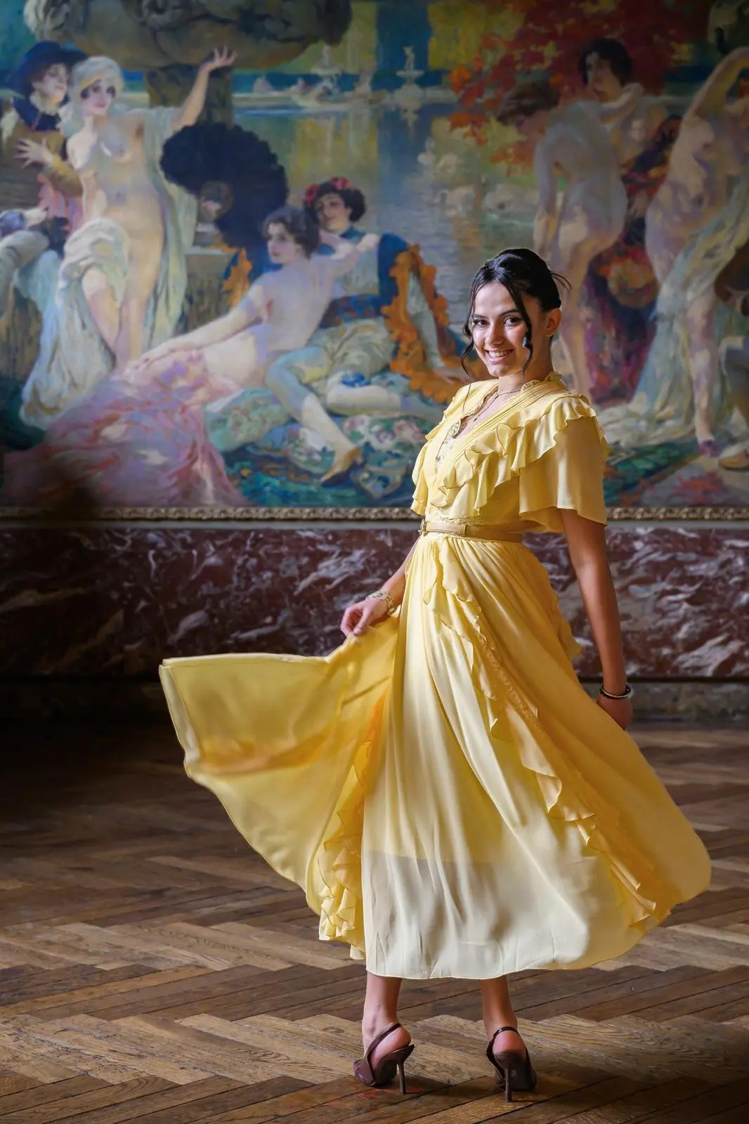 Longue robe de cérémonie-Rosette – Image 9