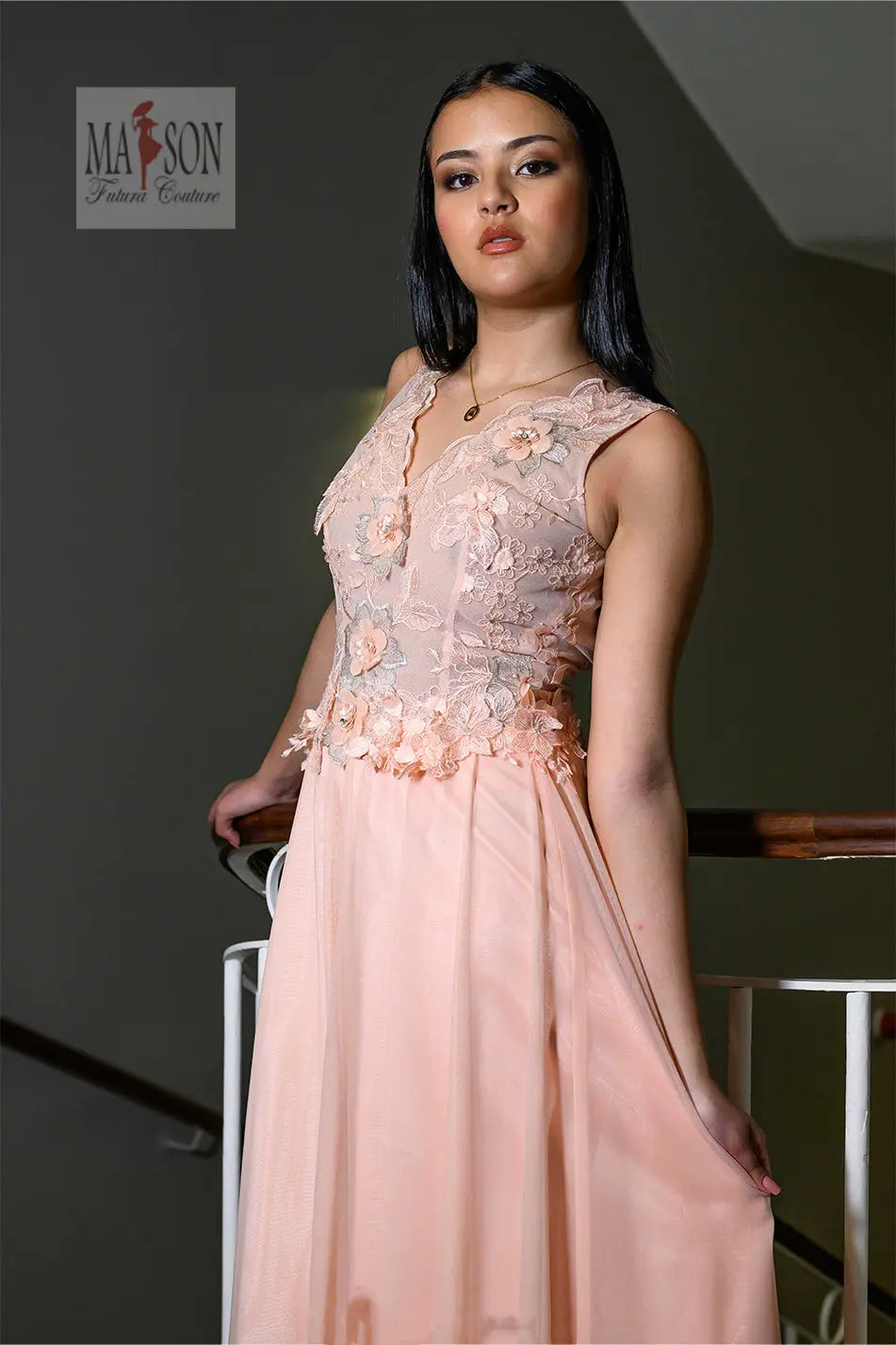 Robe à cocktail longue Sabrina