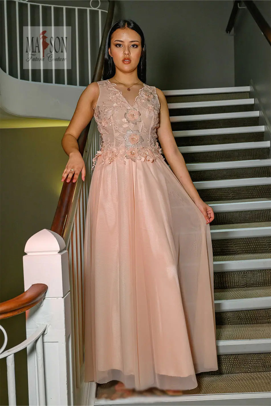 Robe à cocktail longue Sabrina – Image 3