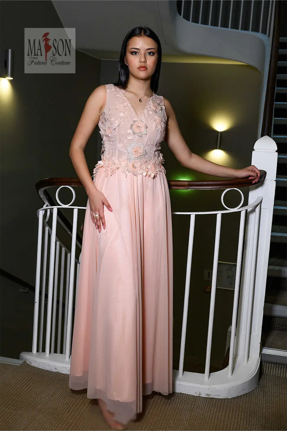 Robe à cocktail longue Sabrina – Image 4