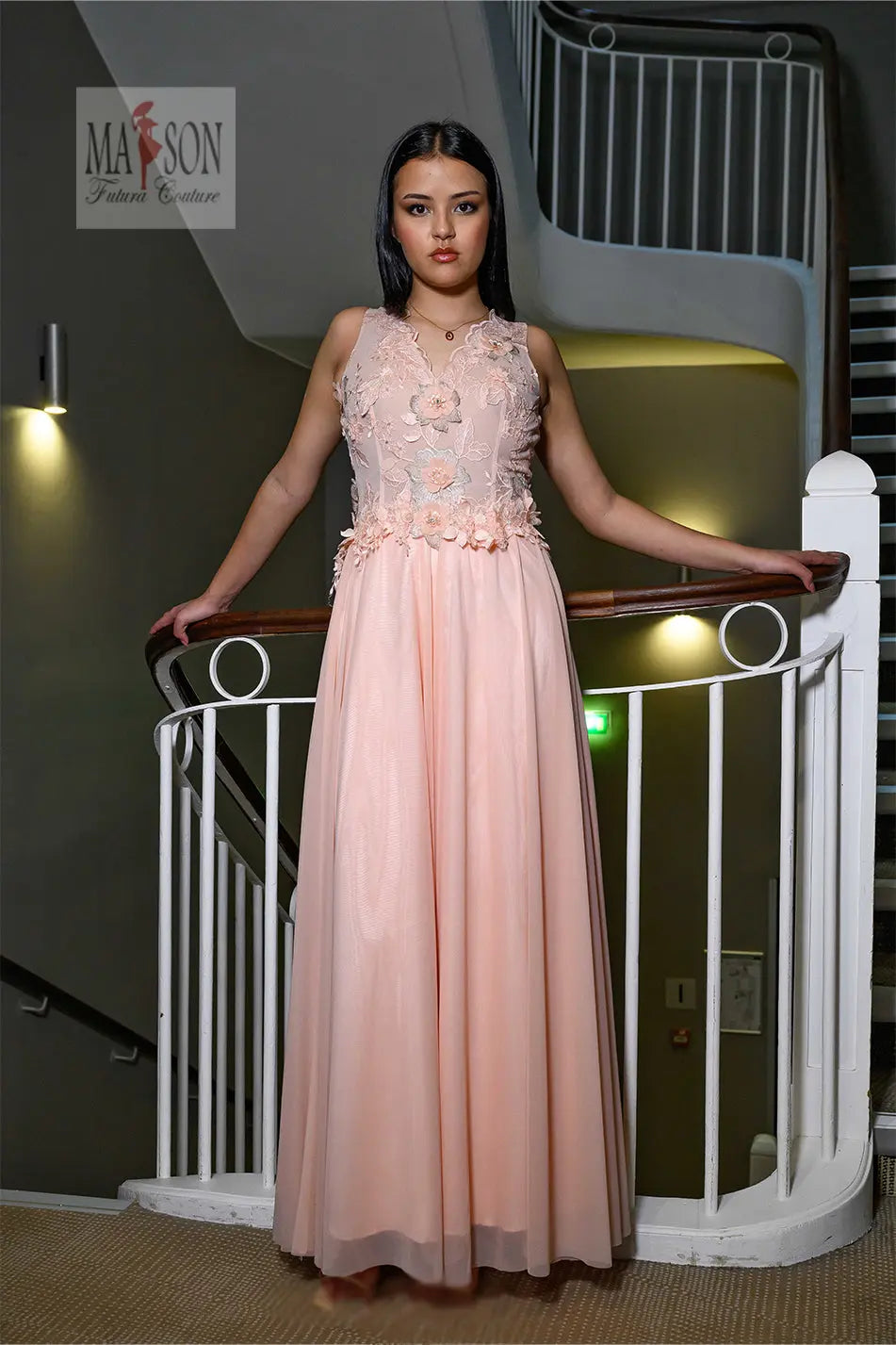 Robe à cocktail longue Sabrina – Image 5