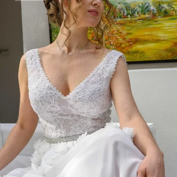 Robe de mariée courte Hortensia