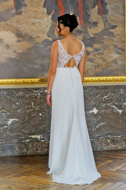Robe de mariée longue Valérie – Image 2