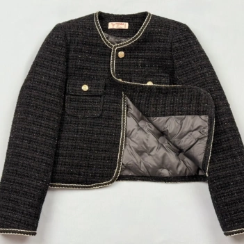 Veste en Tweed noir-Alice