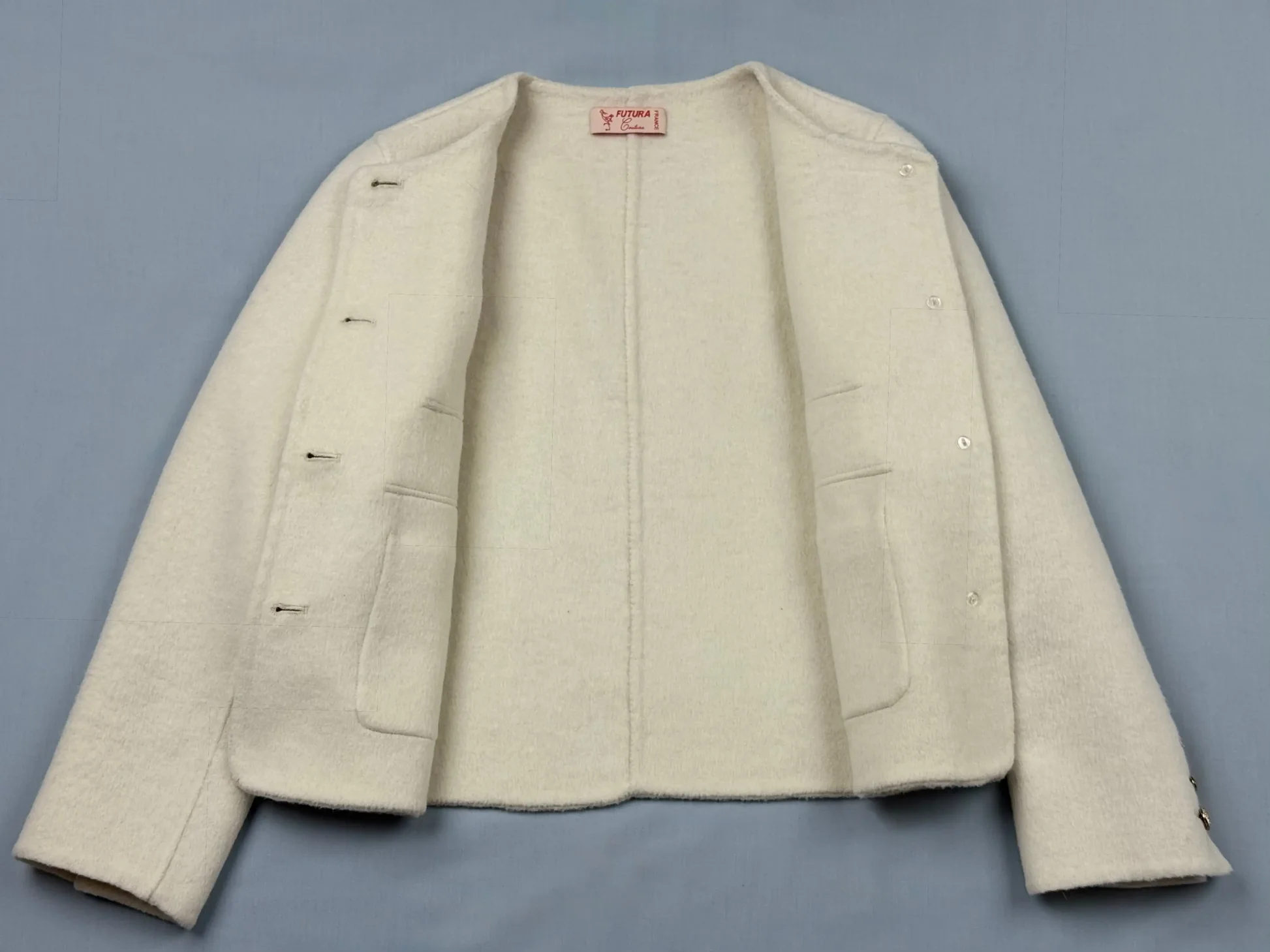 Veste droite en laine-Charlotte – Image 2