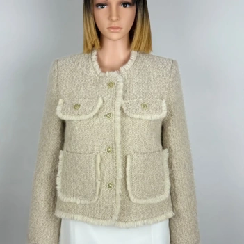 Veste en laine bouillie-Anaïs